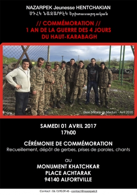 Commémoration : 1 an de la guerre des 4 jours du Haut-Karabagh