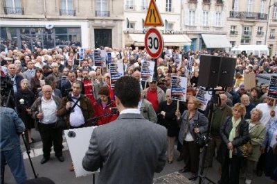 Manifestation au Sénat : discours de Nazarpek
